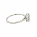 Entourage Ring Gr. 53,5 ca. 0,35 ct Diamanten Weißgold 750/18K - Bild 4 Vorschau