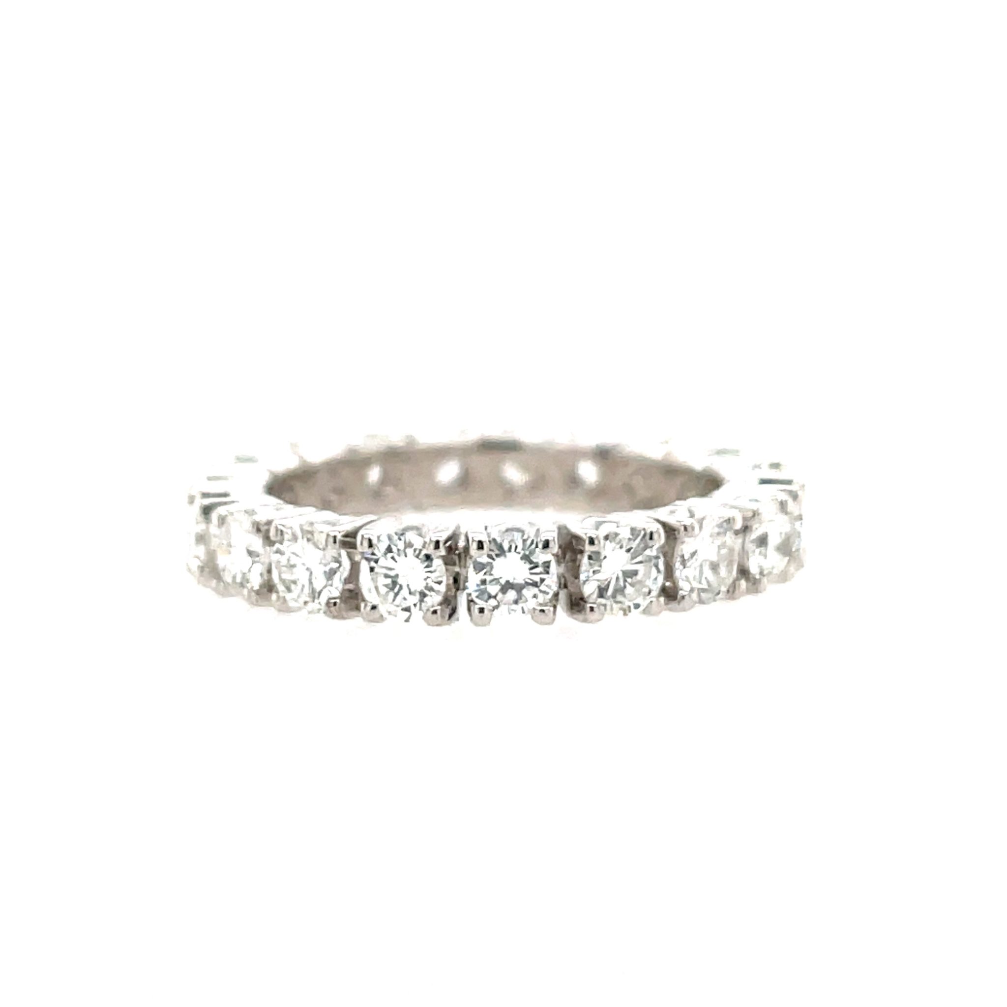 Memoire Ring Gr. 46 ca. 1,0 ct Diamanten Weißgold 750/ 18K