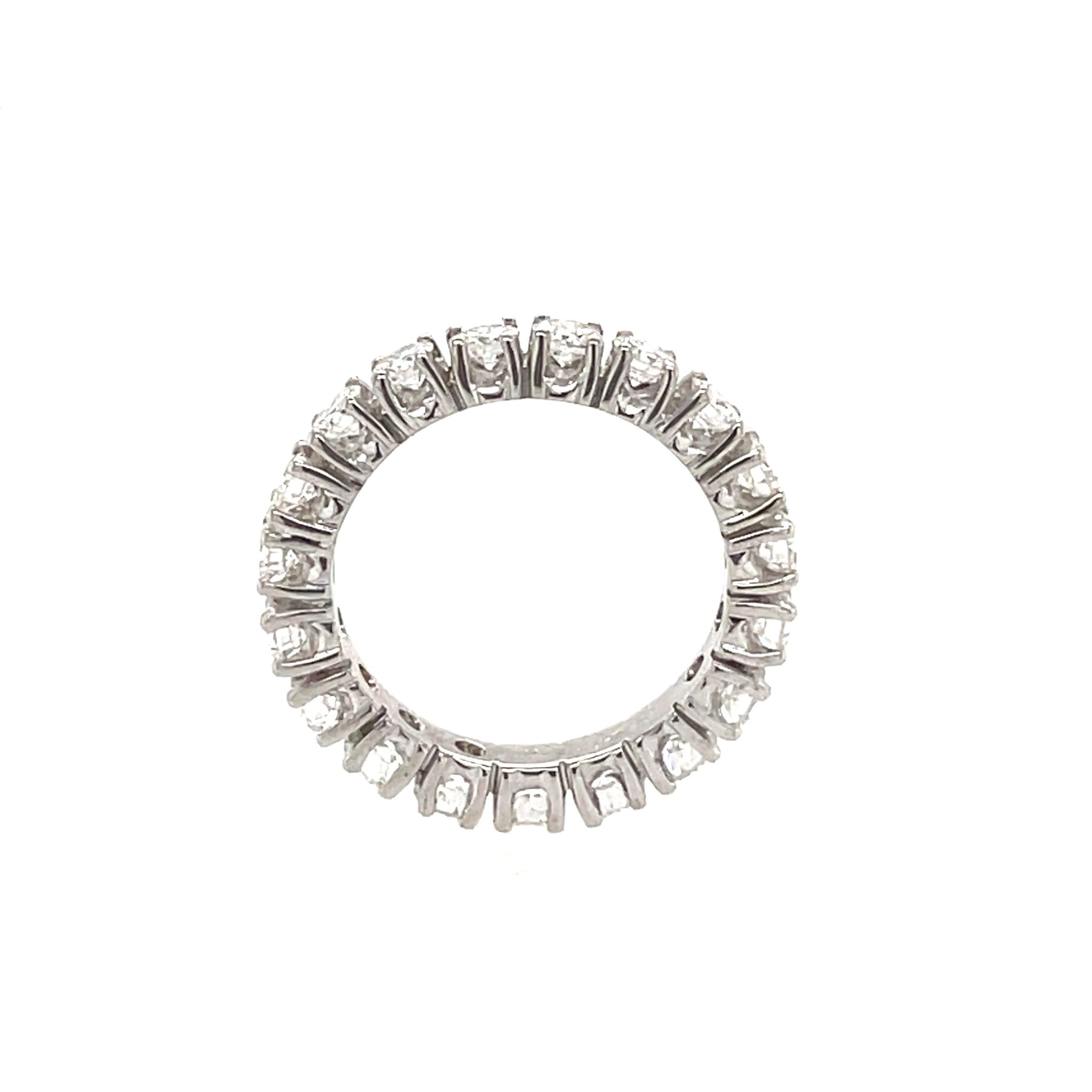 Memoire Ring Gr. 46 ca. 1,0 ct Diamanten Weißgold 750/ 18K - Bild 4