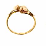 Korallen Armreif Diamanten Emaille Gold Armband Gelbgold 750/ 18K - Bild 3 Vorschau