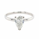 Solitärring Gr . 53 ca. 1,0 ct Tropfen Weißgold 750/ 18K Vorschau