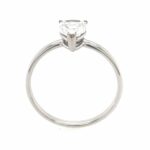 Solitärring Gr . 53 ca. 1,0 ct Tropfen Weißgold 750/ 18K - Bild 5 Vorschau