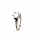Solitärring Gr. 53 ca. 1,10 ct Brillant Weißgold 750/ 18K - Bild 2 Vorschau