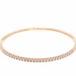 Diamant Armband „Flex“ 18 cm ca. 1,90 ct Diamanten Roségold 585/ 14K - Bild 4 Vorschau