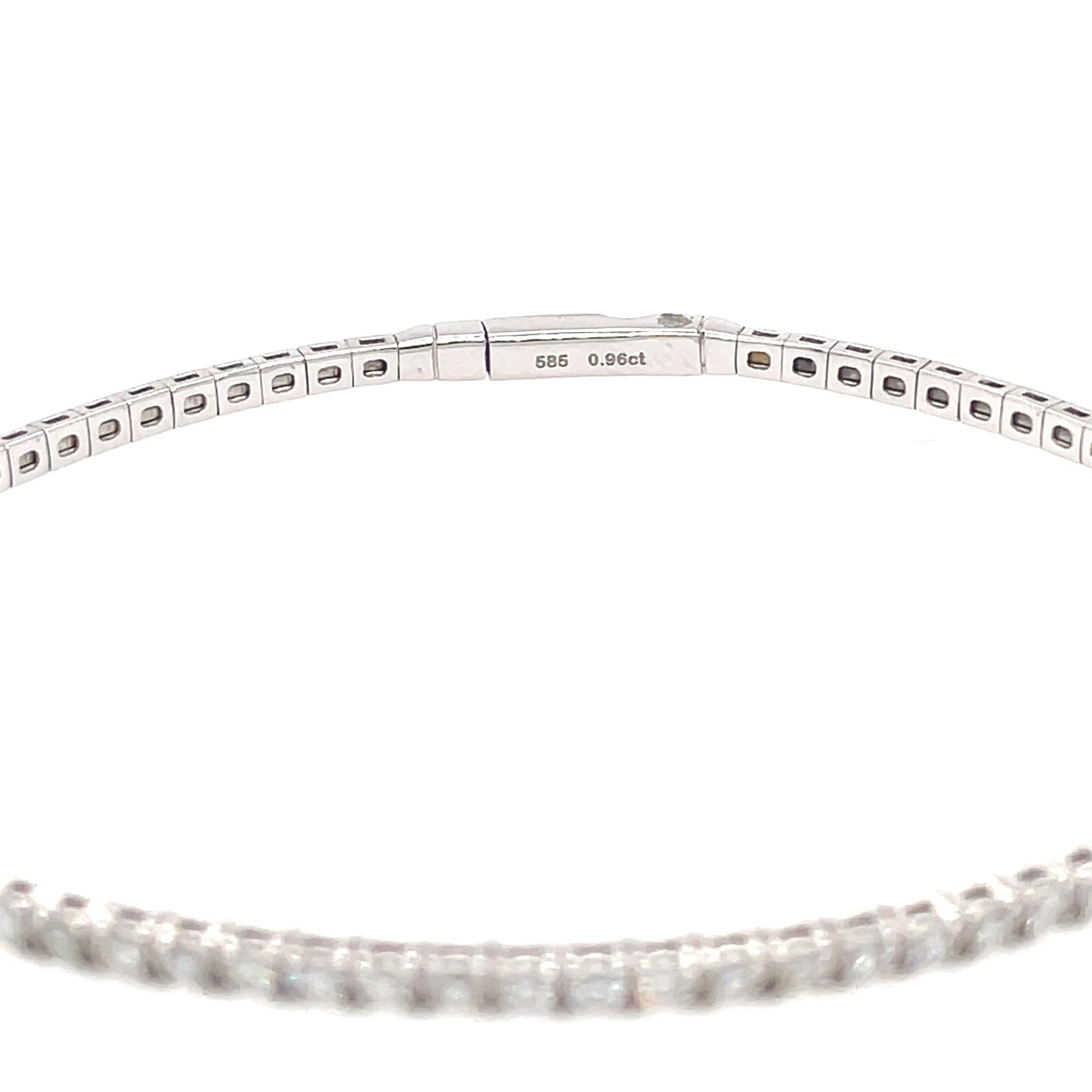Diamant Armband „Flex“ 19 cm ca. 0,96 ct Diamanten Weißgold 585/ 14K - Bild 5