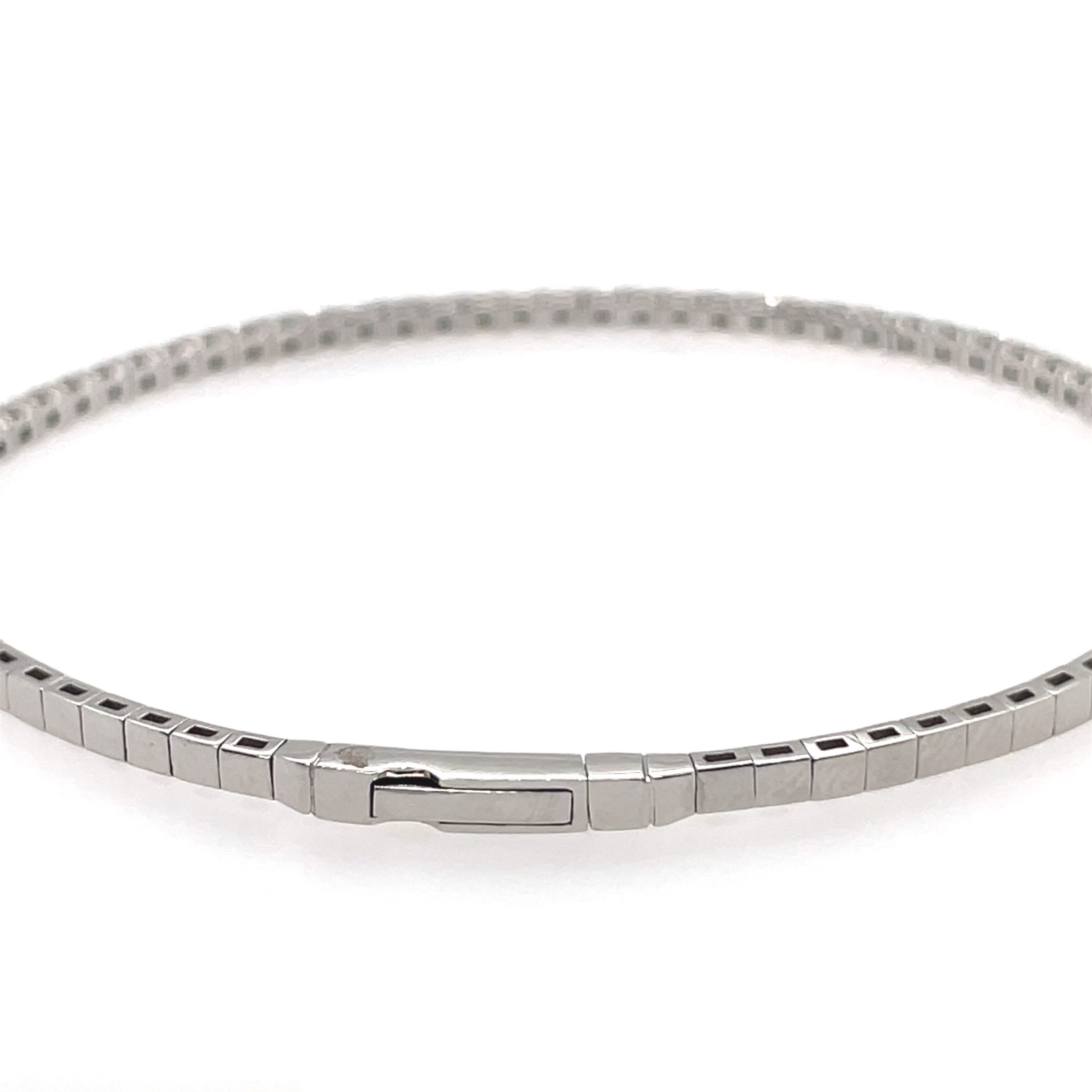 Diamant Armband „Flex“ 19 cm ca. 0,96 ct Diamanten Weißgold 585/ 14K - Bild 6