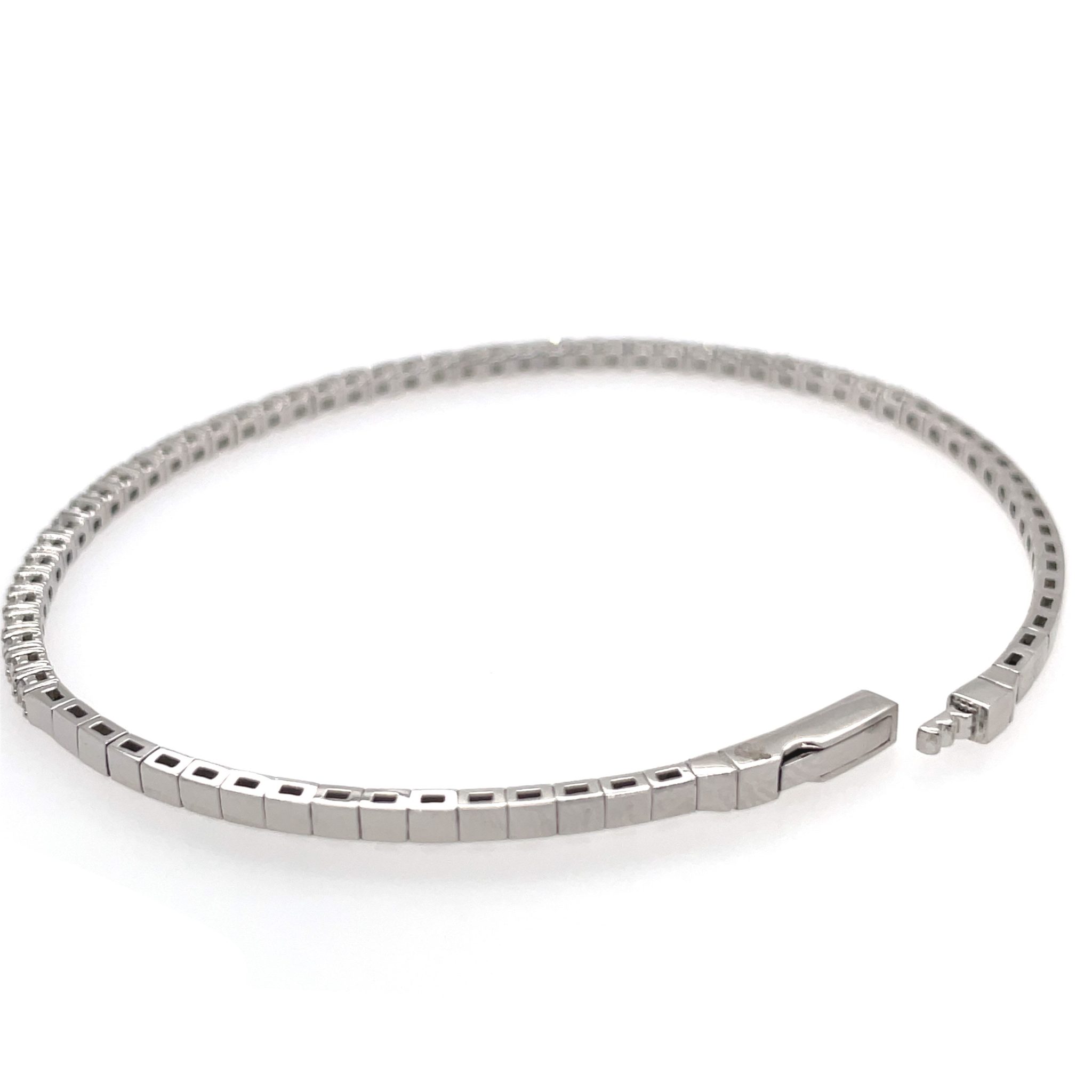 Diamant Armband „Flex“ 19 cm ca. 0,96 ct Diamanten Weißgold 585/ 14K - Bild 2