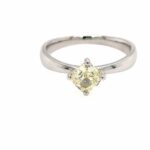 Solitärring Gr. 55 0,90ct Cushion-Cut Diamant Weißgold 18K IGI Zertifikat - Bild 4 Vorschau