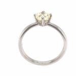 Solitärring Gr. 55 0,90ct Cushion-Cut Diamant Weißgold 18K IGI Zertifikat - Bild 5 Vorschau
