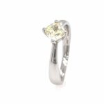 Solitärring Gr. 55 0,90ct Cushion-Cut Diamant Weißgold 18K IGI Zertifikat - Bild 6 Vorschau