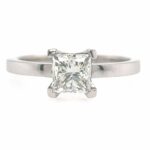 Solitärring Gr. 54 1,01 ct Diamant Weißgold 750/ 18K GIA Zertifikat - Bild 3 Vorschau
