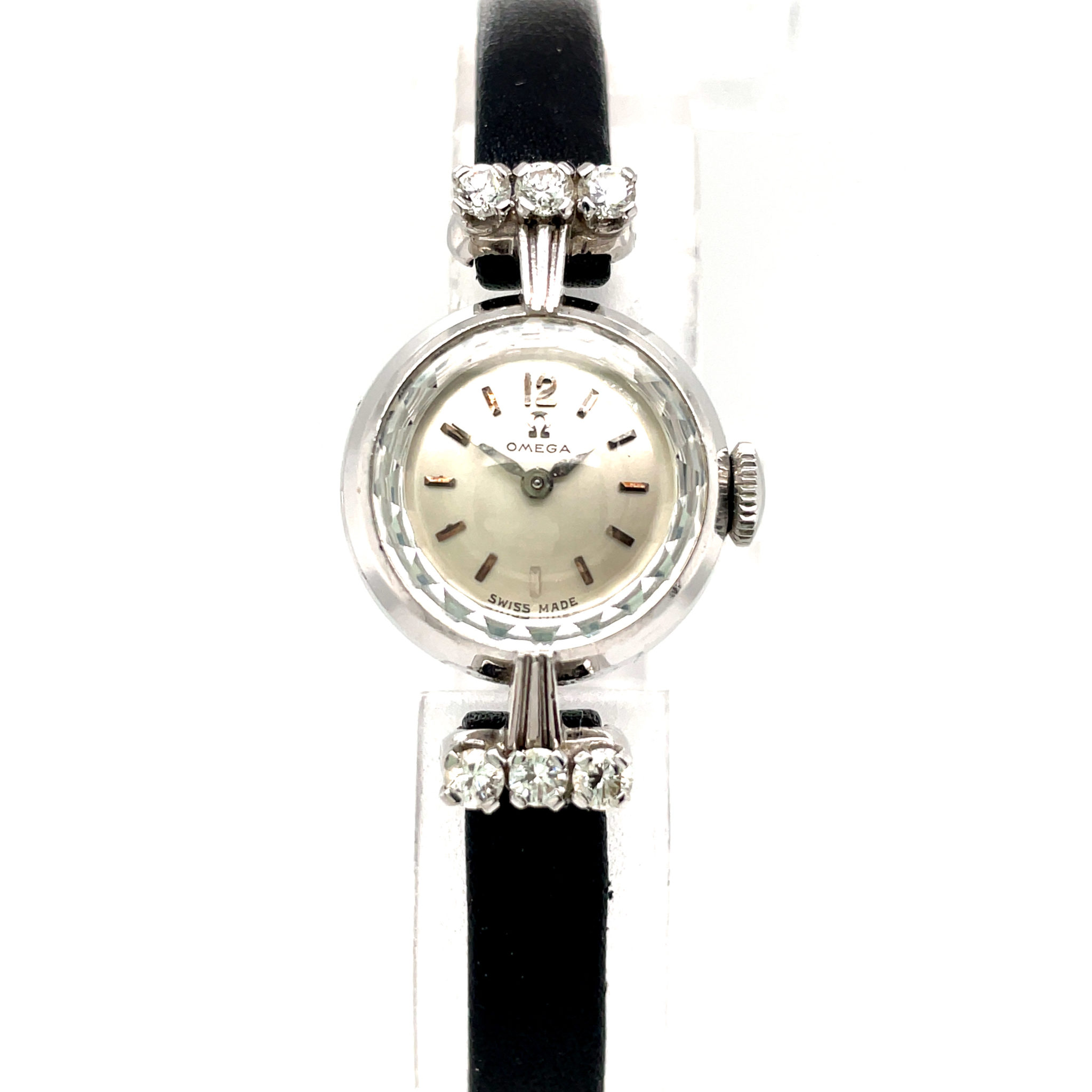 Omega Platinum Vintage Watch 1950s Diamonds Cal. 481, manual wind - Bild 2