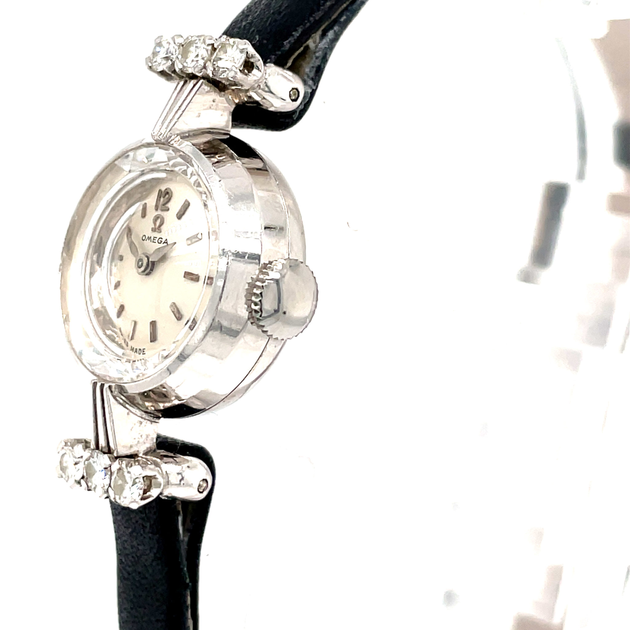 Omega Platinum Vintage Watch 1950s Diamonds Cal. 481, manual wind - Bild 4