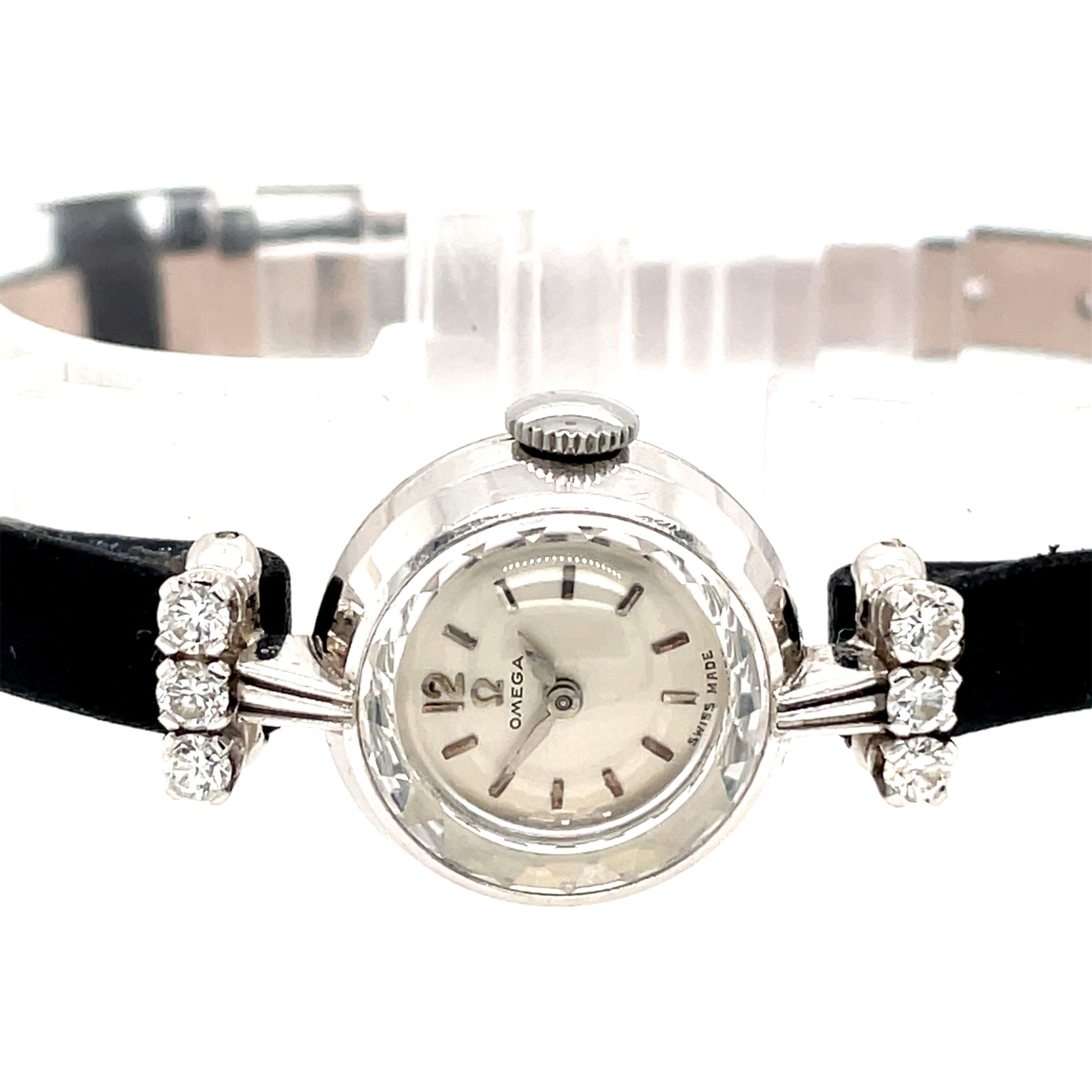 Omega Platinum Vintage Watch 1950s Diamonds Cal. 481, manual wind - Bild 6