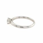 Solitärring Gr. 54 0,50 ct Diamant Weißgold 750/ 18K DPL Zertifikat - Bild 3 Vorschau
