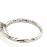 Solitärring Gr. 54 0,50 ct Diamant Weißgold 750/ 18K DPL Zertifikat - Bild 4 Vorschau