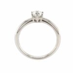 Solitärring Gr. 54 0,50 ct Diamant Weißgold 750/ 18K DPL Zertifikat - Bild 2 Vorschau