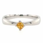 Solitärring Gr. 52 0,14 ct Diamant Weißgold 750/ 18K GIA Zertifikat Vorschau