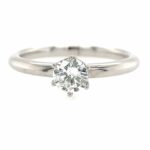 Solitärring Gr. 54,5 0,42 ct Diamant Weißgold 750/ 18K HRD Zertifikat Vorschau