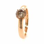 Solitärring Gr. 56,5 ca. 1,01 ct Diamant Roségold 750/ 18K - Bild 5 Vorschau