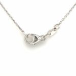 Kette mit Solitäranhänger 45cm 1,68 ct Diamant Weißgold 750/ 18K DPL Zertifikat - Bild 4 Vorschau