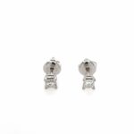 Solitärohrstecker ca. 0,24 ct Diamanten Weißgold 585/ 14K - Bild 2 Vorschau