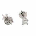 Solitärohrstecker ca. 0,24 ct Diamanten Weißgold 585/ 14K - Bild 3 Vorschau