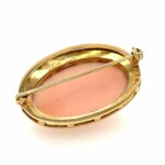 Korallen Brosche Gelbgold 750/ 18K - Bild 2 Vorschau