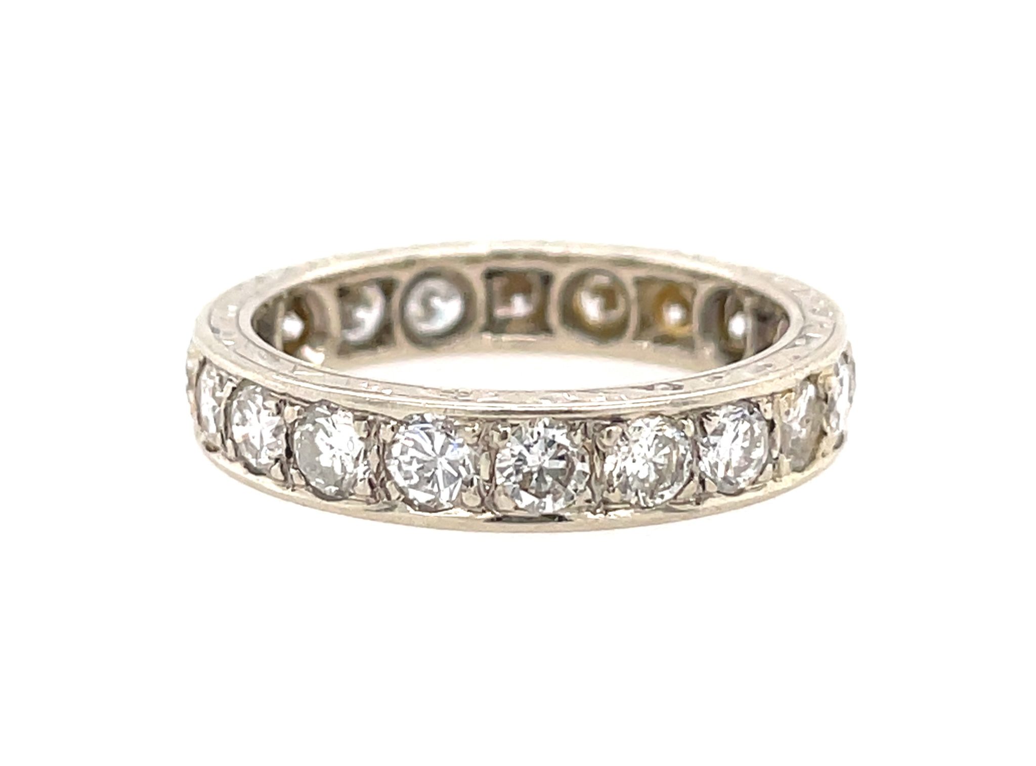 Memoire Ring Gr. 55 ca. 2,10 ct Diamanten Weißgold 585/ 14K