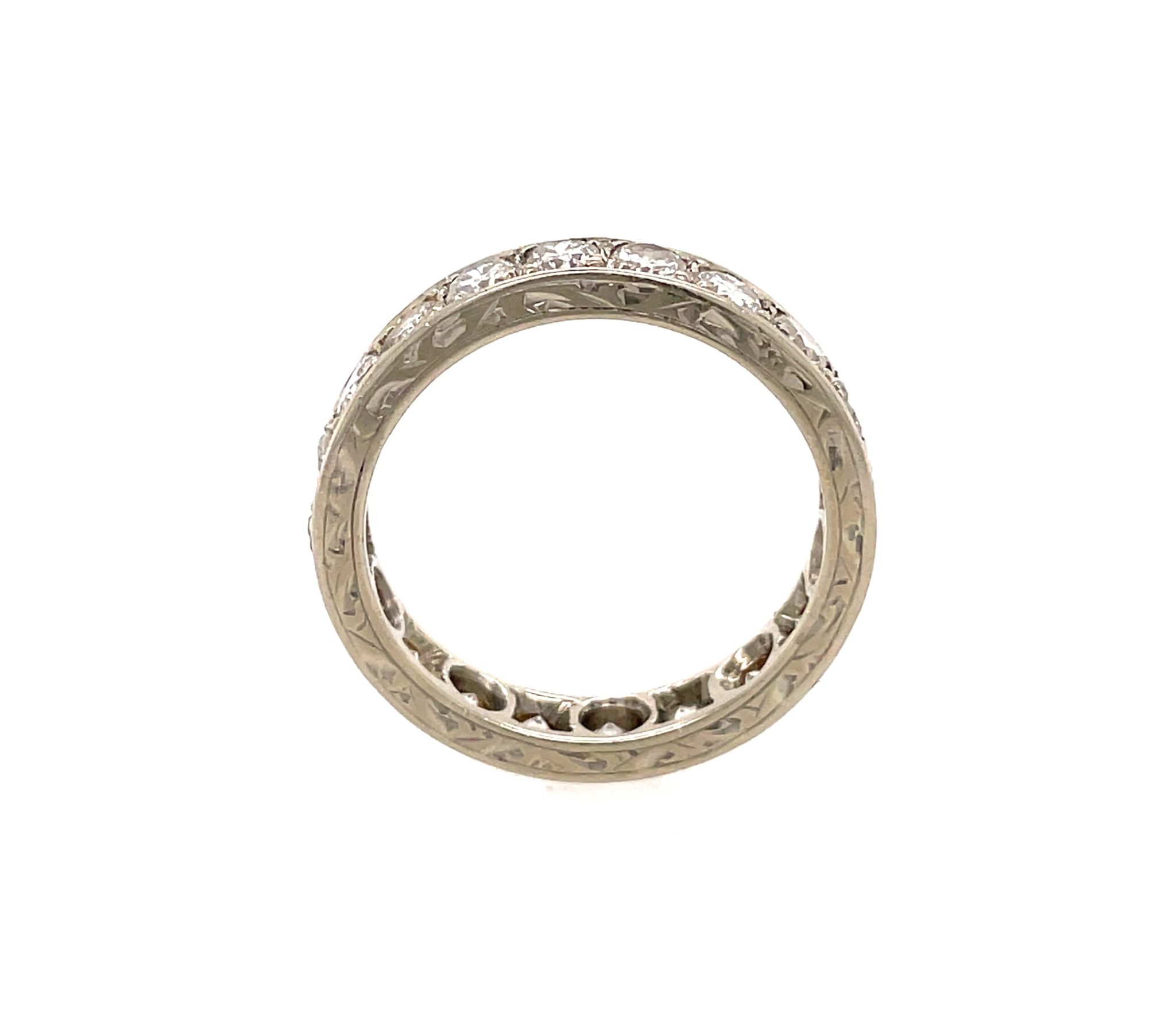 Memoire Ring Gr. 55 ca. 2,10 ct Diamanten Weißgold 585/ 14K - Bild 3