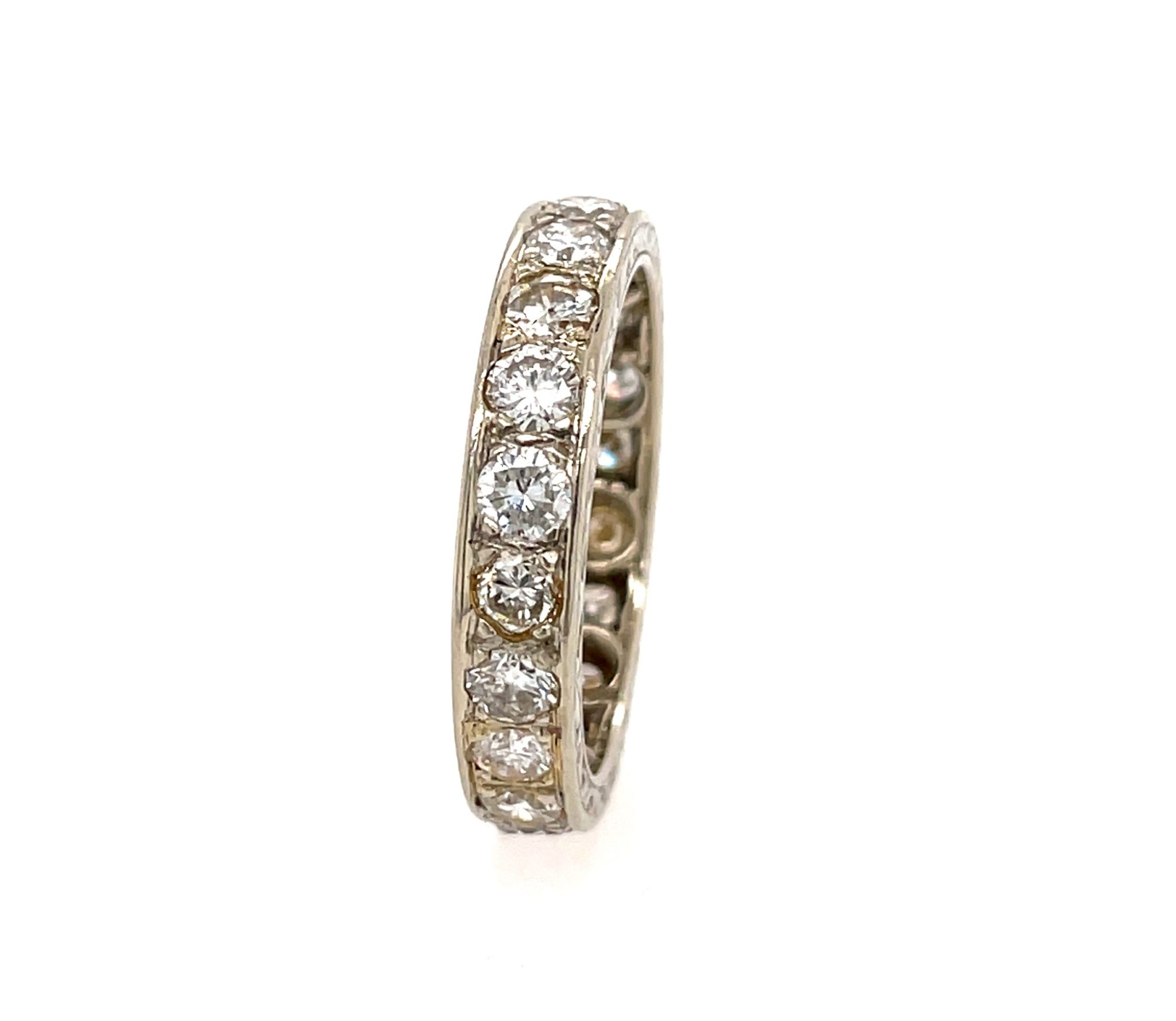 Memoire Ring Gr. 55 ca. 2,10 ct Diamanten Weißgold 585/ 14K - Bild 5