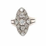 Diamant Ring Gr. 58 ca. 0,50 ct Brillanten Weißgold 585/ 14K Vorschau