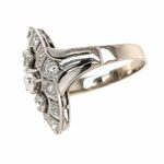 Diamant Ring Gr. 58 ca. 0,50 ct Brillanten Weißgold 585/ 14K - Bild 2 Vorschau