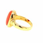 Korallen Ring Gr. 57 Gelbgold 750/ 18K - Bild 3 Vorschau