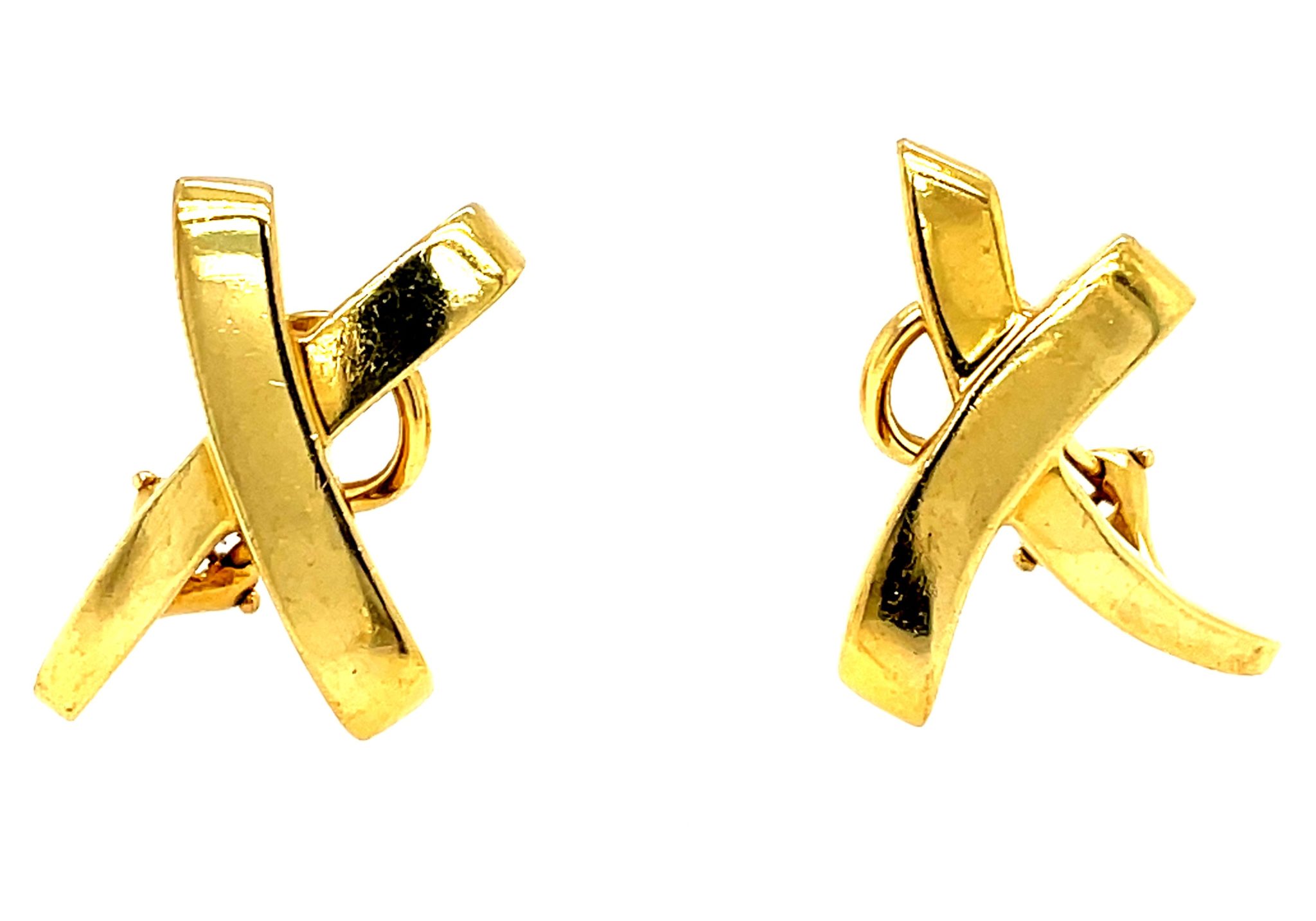 Tiffany & Co. „Loving X“ Ohrclips Gelbgold 750/ 18K