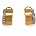 Diamant Ohrclips ca. 0,40 ct Brillanten Bicolor 750/ 18K Vorschau