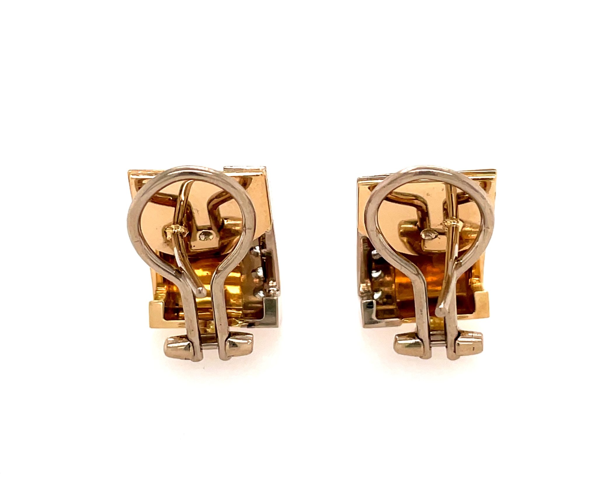 Diamant Ohrclips ca. 0,40 ct Brillanten Bicolor 750/ 18K - Bild 4