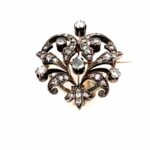 Jugendstil Anhänger ca. 0,50 ct Diamanten Gelbgold 585/ 14K Vorschau