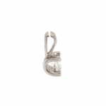 Solitäranhänger ca. 0,33 ct Diamant Weißgold 750/ 18K - Bild 4 Vorschau