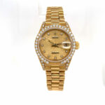 Rolex Lady-Datejust Ref. 69158 GG 750 Factory Setting Diamanten, Box, fully serviced 05/22 - Bild 5 Vorschau
