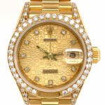 Rolex Lady-Datejust Ref. 69158 GG 750 Factory Setting Diamanten, Box, fully serviced 05/22 - Bild 2 Vorschau