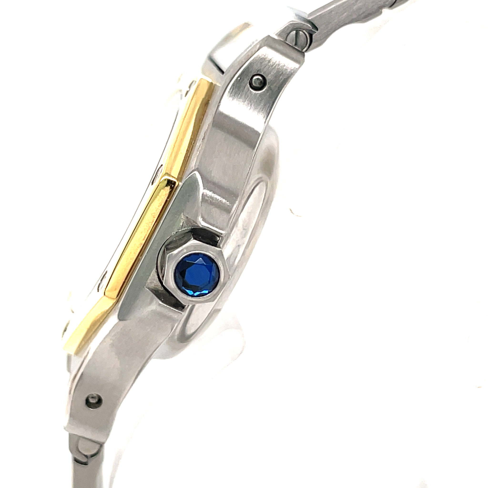 Cartier Santos Octagonale Ref. 0907 18k Gold Automatik Stahl/Gold VIntage Watch - Bild 6