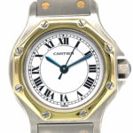 Cartier Santos Octagonale Ref. 0907 18k Gold Automatik Stahl/Gold VIntage Watch - Bild 5 Vorschau