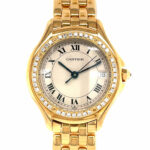 Cartier Cougar Ref. 887907 Vintage Diamond Factory Setting 26mm Top Zustand - Bild 2 Vorschau