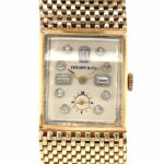Tiffany & Co. 1950s Gold 14k Muralt Watch Company Movement, Diamonds Vorschau