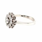Entourage Ring Gr. 55 ca. 1,1 ct Diamanten Weißgold 750/ 18K - Bild 2 Vorschau