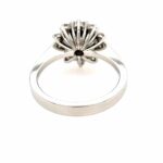 Entourage Ring Gr. 55 ca. 1,1 ct Diamanten Weißgold 750/ 18K - Bild 4 Vorschau