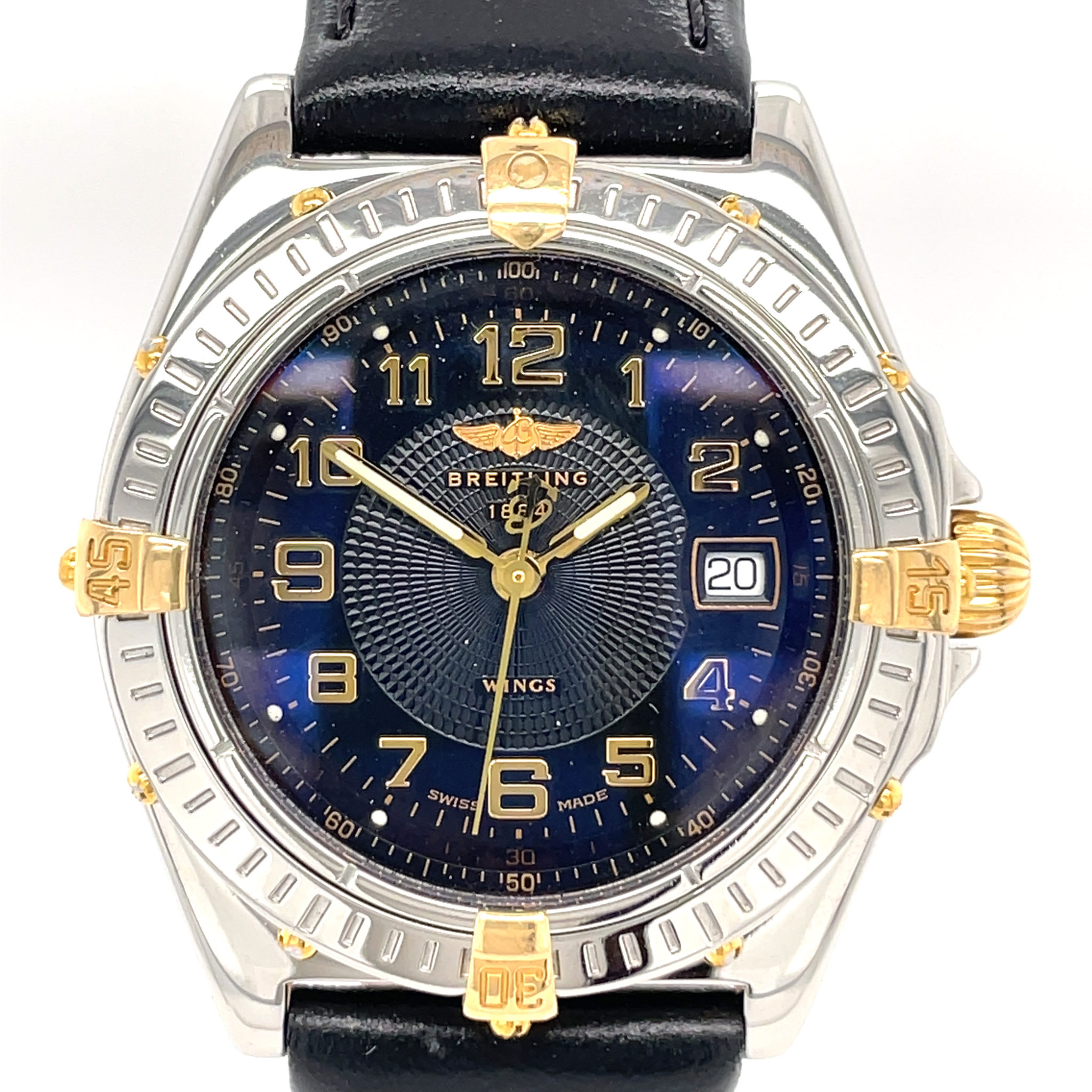Breitling Wings Lady Stahl/Gold Black dial B67050 sehr guter Zustand