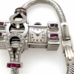 Fellow Watch Co. ART DECO 1920s Palladium Very Important Cocktail Watch Vorschau