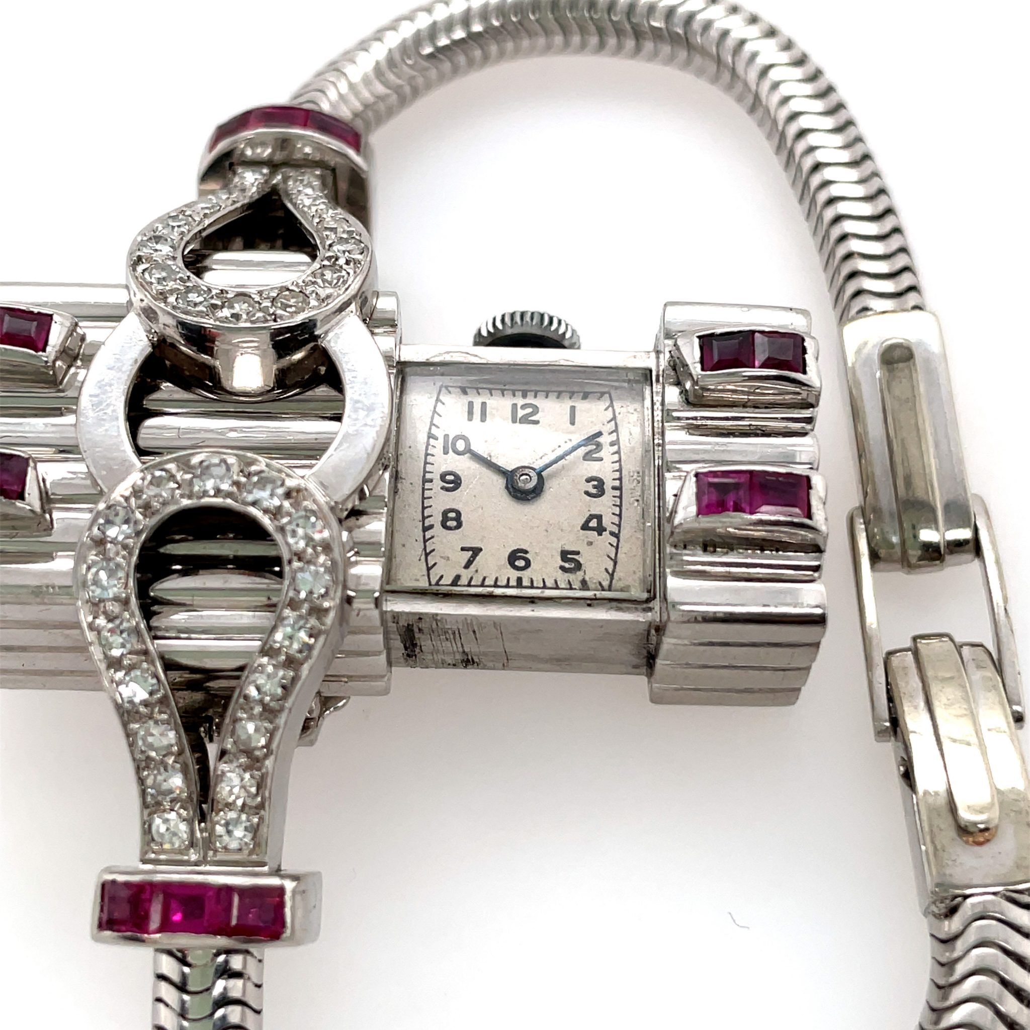 Fellow Watch Co. ART DECO 1920s Palladium Very Important Cocktail Watch